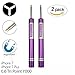 2 Pack Screwdrivers for iPhone 7 Plus Y000 0.6mm Triwing Tripoint Screwdriver Ogodeal Magnetic Y Tip Screwdriver for iPhone X 7 7 Plus 8 8 Plus Tri Wing Tip Tri Point Screwdriver
