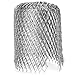 Magicfly Gutter Guard, 3 Inch Expand Aluminum Filters Strainer, 4 Gutter Guards & 1 Pair of Gloves, Stop Leaves Debris Clogging Downpipes, Silver