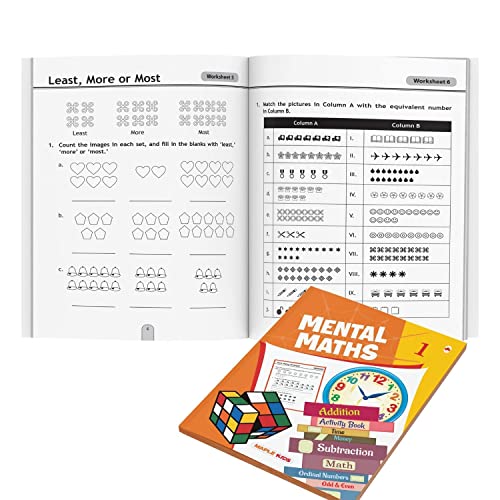 Mental Maths - Mathematics Activity Book 1 for class 1+, Age 5+ Years 2