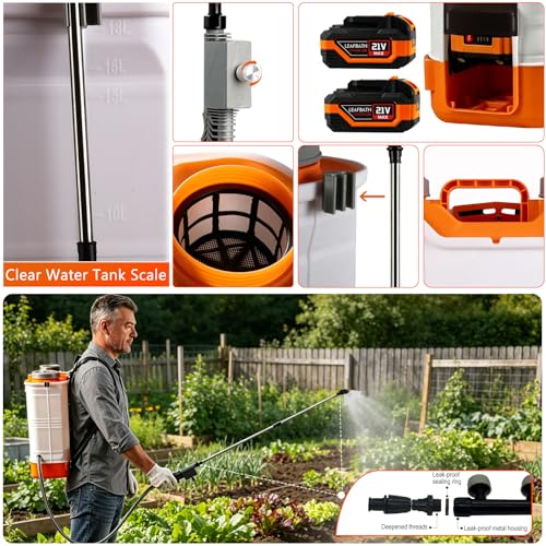 4.76 Gallon Auto Mixing Battery Powered Backpack Sprayer photo 12
