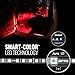 OPT7 Aura Interior Car Lights 6pc with Remote Control, Color Change, Music Sync Inside Ambient Lighting Kit, Car Truck LED Lights Under Dash Accessories, Charger Adapter 12V, 6pc Single Row LED Strip