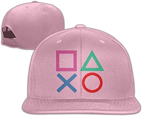 Playstation Joypad Flat Bill Snapback Adjustable Ball Hat Black