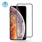[2-Pack] Screen Protector Compatible iPhone Xs MAX,9H Hardness,HD Clear,Ultra Slim,Bubble Free,Case Friendly，Anti-Fingerprint,6.5 ihch