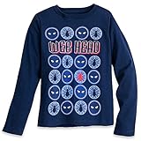 Marvel Spider-Man Long Sleeve T-Shirt for Boys Size M (7/8) Blue