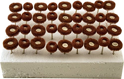 Click Here to See More Images Enkay 1984-36 Assorted Satin Finish Buffs Display Box, 36-Piece