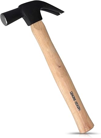 Navaris Marteau Charpentier Arrache Clous Marteau Manche En Bois Hickory 450g Avec Tete En Acier Inoxydable Travaux Bricolage Construction Maison Amazon Fr Bricolage