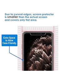 JETech 2-Pack iPhone Protector de visualización, Negro