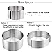 Yoofor Adjustable Stainless Steel Cake Ring 6-12 inch