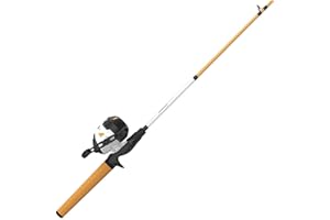 Zebco Roam Spincast Reel and 2-Piece Fishing Rod Combo, Durable 6-Foot Fiberglass Rod with ComfortGrip Handle, Instant Anti-R