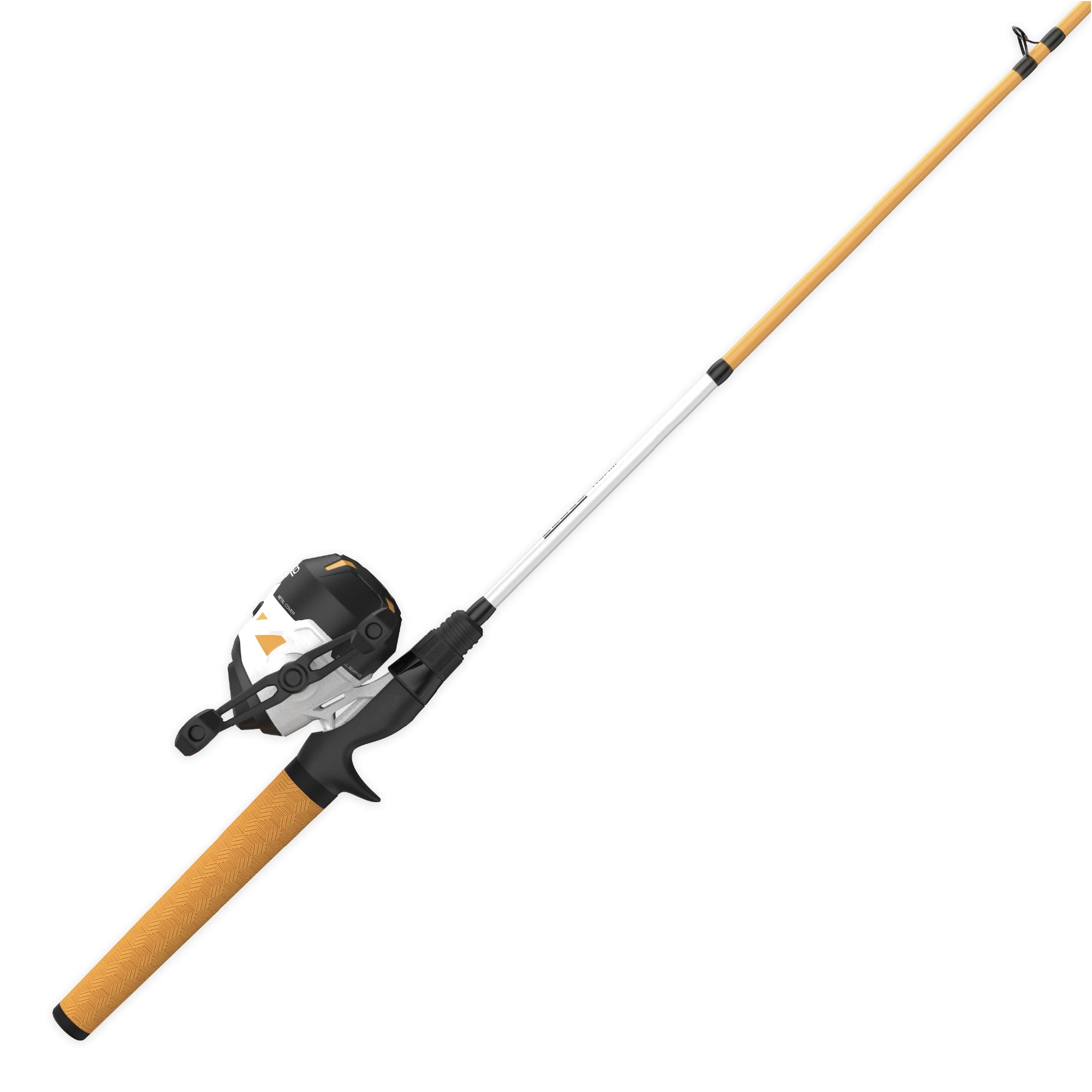 Zebco Roam 3-Size Spincast Reel with 10 lb Line & 6' 2Piece Medium Rod Orange, 3