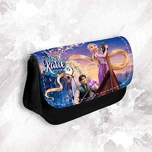 Novelty ThingsPersonalised Any Name Princess Tangled Pencil Case Bag School Kids Stationary