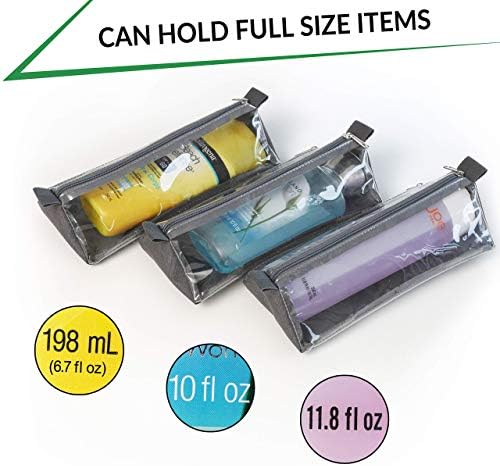 4-in-1 Hanging Toiletry Bag Travel Toiletries Bag for Women & Men - Roll Up Compact Cosmetic Kit with Hook | Waterproof, TSA Approved Removable Carry On Pouches (Heather Gray) 5 4-in-1 Hanging Toiletry Bag Travel Toiletries Bag for Women & Men - Roll Up Compact Cosmetic Kit with Hook | Waterproof, TSA Approved Removable Carry On Pouches (Heather Gray)