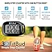 3DFitBud Simple Step Counter Walking 3D Pedometer with Lanyard, A420S (Black)