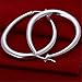 NYKKOLA 925 Sterling Silver Fashion Classic Big Hoop Drop Dangle Earring