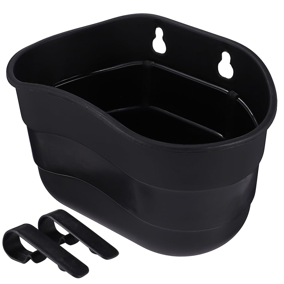 VORCOOL Children Bicycle Basket Children Scooter Basket Bicycle Basket Bicycle Handlebar Basket for Kids (Black)