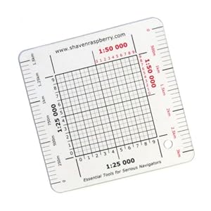 Pocket 1:25000 or 1:50000 Map Romer Scale Grid Reference Tool: Amazon ...