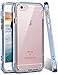 iPhone 6s Plus Case, Ansiwee Reinforced Frame Crystal Highly Durable Shock-Absorption Flexible Soft Rubber TPU Bumper Hybrid Protective Case for Apple iPhone 6s/6 Plus 5.5inch (Blue)