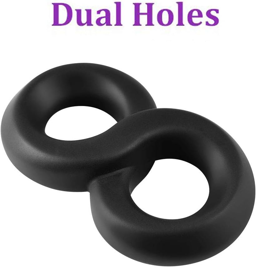 Dongpoo Premium Quality Silicone Exercise Band - Super Soft 8-Shaped Ring - Black