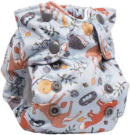 No Prep Cloth Diaper for Newborns - Smart Bottoms Born Smart 2.0 - Washable, Reusable - Natural Fiber Interior