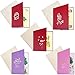 Frienda 5 Pieces Pop up Card 3D Greeting Cards with Envelope Happy Mothers Day Flower Card for Mother's Day Gift