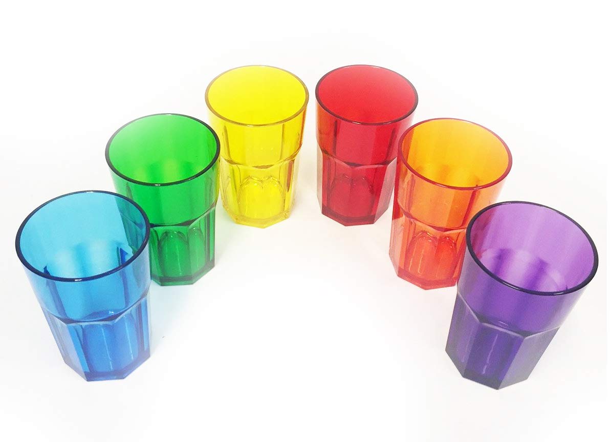 Harfield Pack of 6 Translucent American Style Copolyester Plastic