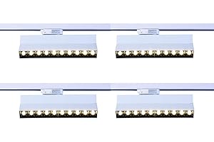 mirrea 20W Dimmable LED Array Track Lighting Heads White Painted Compatible with Single Circuit H Type Track Rail CRI 90 Warm White 3000K Beam Angle 30° for Wall Art or Shop Window Pack of 4