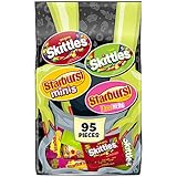 SKITTLES & STARBURST Halloween Candy Fun Size Variety Mix 46.2-Ounce Bag 95 Pieces