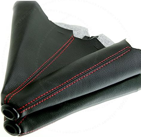 LT Sport 00842148179145 for Subaru PVC Leather RED Stitch Pleather Manual Shifter Shift Boot