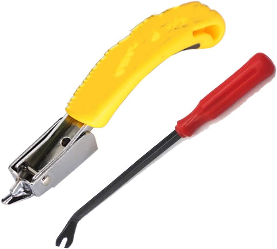 Heavy Duty Upholstery and Construction Staple Remover with Tack Puller