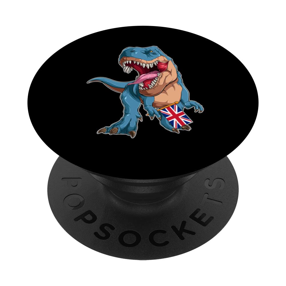Greatbritain T-Rex Great Britain PopSockets Swappable PopGrip