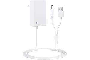 YEAOI Baby Swing Power Cord for Ingenuity InLighten, Simple Comfort and Swing'n Go Charger, 2-in-1 Charging Cable with USB A and DC Plug, Power Adapter