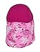 Tuga Girls Flap Sun Hat (UPF 50+), Cotton Candy, Large