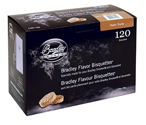 Bradley Smoker BTMP120 Maple Bisquettes 120 Pack