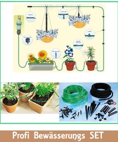 Profi Bewasserungsset Fur Topfe Und Pflanzkubel Rasensprenger Bewasserungssystem Amazon De Garten