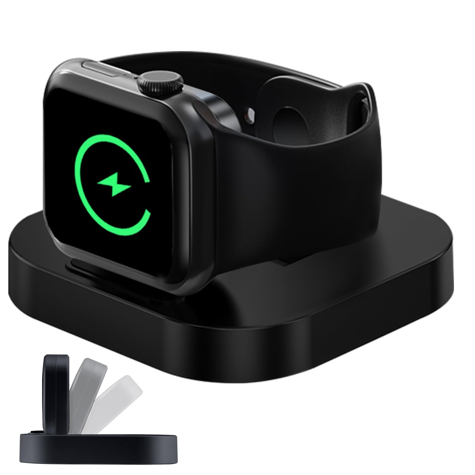 Flintronic Charger Cable with Dock for Apple Watch, Foldable Wireless iWatch Charger, Portable iWatch Charger Stand with USB Cable, Magnetic Charging Holder for iWatch Series 10/9/8/Ultra/7/SE/6/5/4