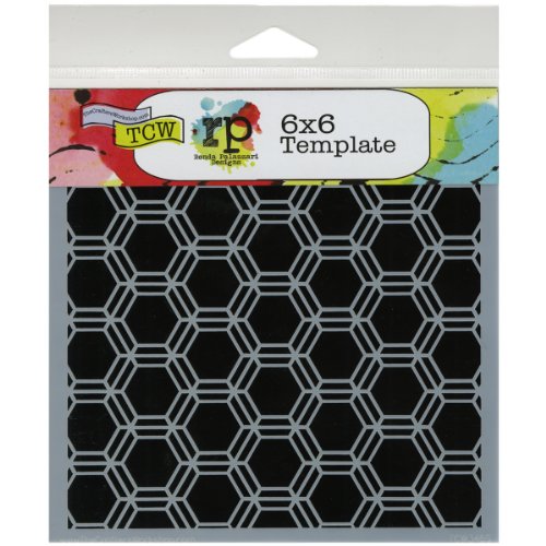 CRAFTERS WORKSHOP Template, 6 by 6-Inch, Honeycomb