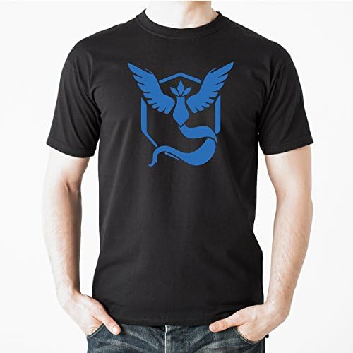 Uink Pokemon Go Team Mystic Men's Funny T-shirt Black L