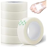 Breathable Medical Tape, 6 Rolls 0.5inch x 10yard Waterproof First Aid Tape, Clear Medical Tape for Snore Reducing, First Aid