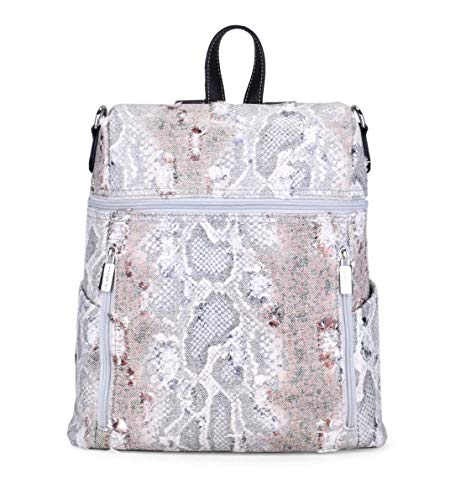 511v3V4kbQL BOSANOVA Mochila confeccionada en Canvas Efecto Serpiente con Dos Bolsillos Frontales y Dos Laterales. Asa de Mano, asa… BOSANOVA Mochila confeccionada en Canvas Efecto Serpiente con Dos Bolsillos Frontales y Dos Laterales. Asa de Mano, asa…