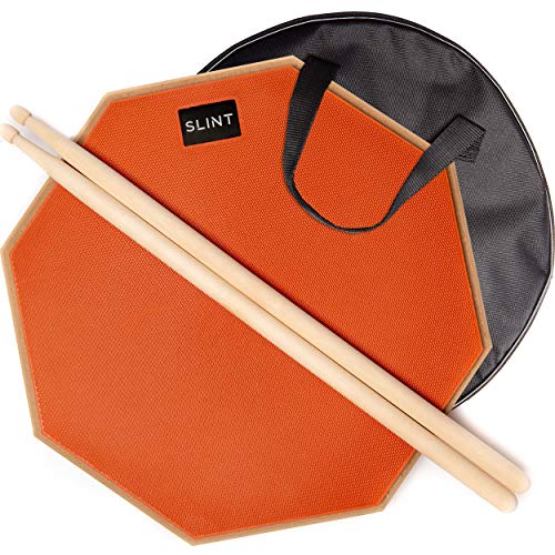 Practice Pad Bundle 12 inches Drum Pad Double Sided with Drumsticks