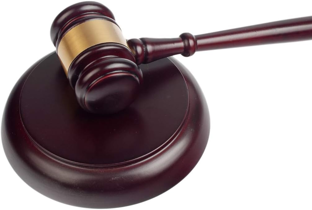 Amazon 競売ハンマー 裁判官の小槌 オークションハンマー サウンドブロック 手作り コスプレ 弁護士 裁判員 おもちゃ雑貨 ホビー
