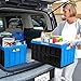 CleverMade Collapsible Storage Bin (With Lid), Neptune Blue, 3PK - 62L (16 Gal) Folding Plastic Stackable Utility Crates, Holds 100lbs Per Bin - Solid Wall CleverCrate for Organizing, Storage, Moving