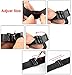 Pinhen 14mm Quick Release Watchband Mesh Stainless Steel Metal Watch Band Strap Bracelet for ASUS Zenwatch 3 / Pebble Time Round and Other Watches with 14mm Wide (Black)