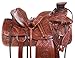 AceRugs Size 14″ 15″ 16″ 17″ 18″ Wade Tree A Fork Premium Western Leather Roping Ranch Work Horse Saddle TACK Headstall Breastplate (Dark Chestnut, 17)thumb 1