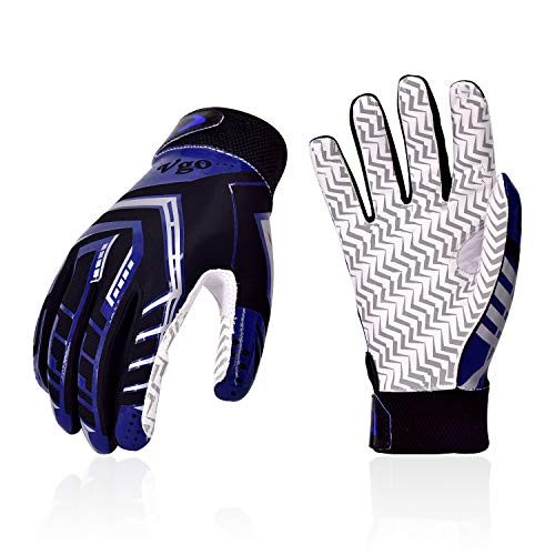 Vgo... 2Pairs Age 1213 Junior Sticky Grip Flexible Football Gloves