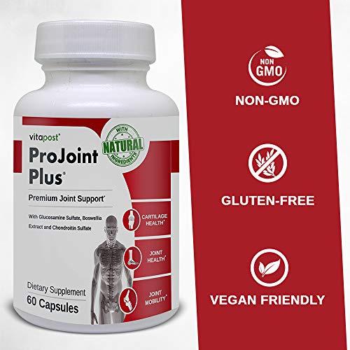 ProJoint Plus Natural Joint Support with Glucosamine, Boswellia, Turmeric, Bromelain, for