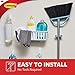 Command Broom and Mop Grippers Wall Hook, Damage Free Hanging Wall Mount Broom and Mop Holder, No Tools Household Cleaning Organizer for Living Spaces, 1 Hanger and 2 Command Strips