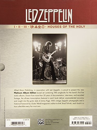Led Zeppelin Authentic Guitar Tab Edition Boxed Set: Alfred's Platinum Album Editions: I-Houses of the Holy Platinum Ed. - Image 3