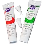 Wilton Holiday Decorating Icing Kit, Red and Green (Plus Tips)