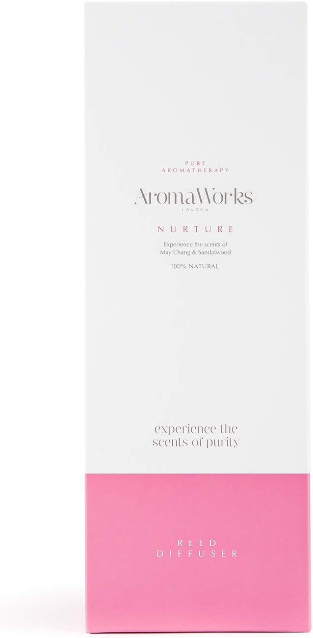AromaWorks Nurture Reed Diffuser, 200 ml (Pack of 1), Clear - Image 3